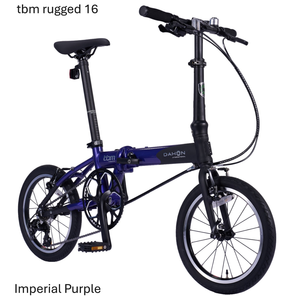 DAHON tbm rugged 16 Imperial Purple 送料無料 全国配送離島含│自転車 完成品 組み立て不要 折りたたみ自転車 通勤 通学 サイクリング 新生活 武田産業 三重県 四日市市 ふるさと納税