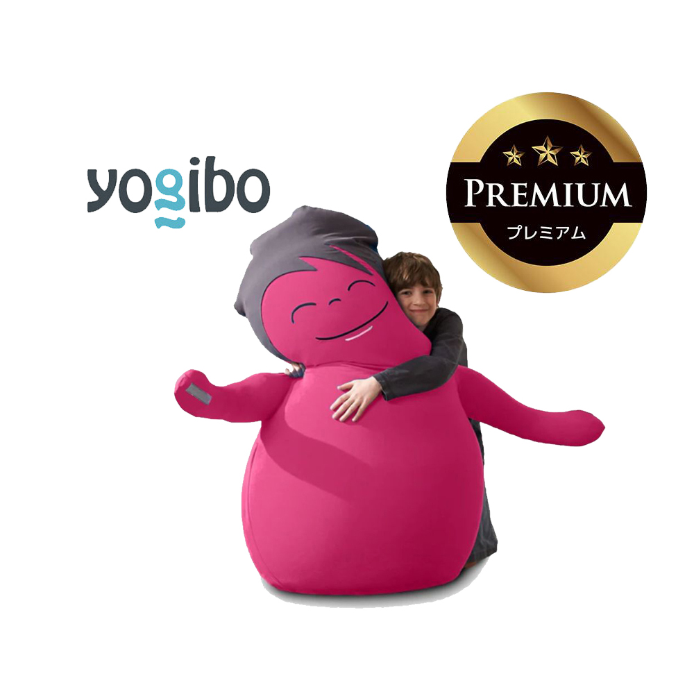 あなたをやさしく抱きしめてくれるかわいい友達。Hugibo Premium（ハギボープレミアム）ピンク【Yogibo ヨギボー プレミアム ビーズクッション ビーズ 座椅子 椅子 クッション ビーズソファー ビーズソファ 新生活 プレゼント インテリア 家具 ベッド ゲーム】