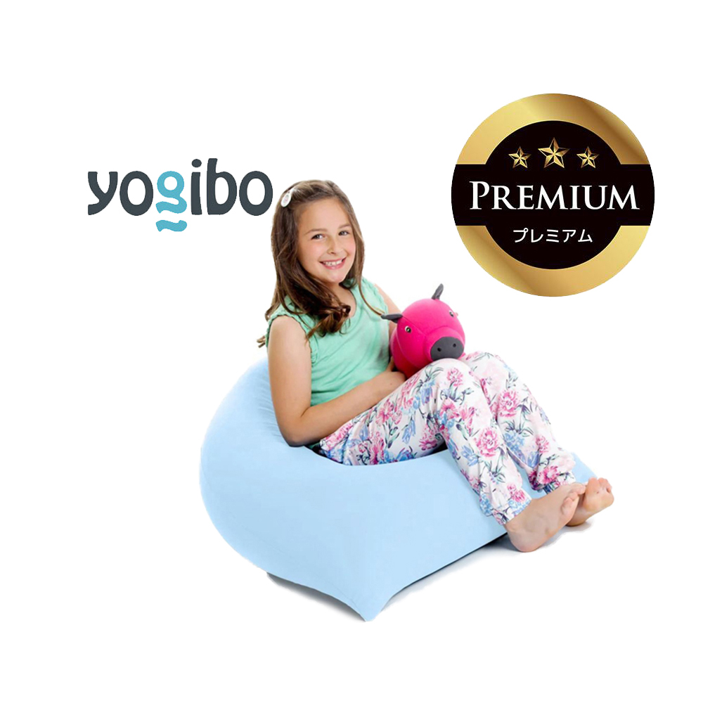 Yogibo Pyramid Premium（ヨギボー ピラミッド プレミアム）ペールブルー【ビーズクッション ビーズ 座椅子 椅子 クッション ビーズソファー ビーズソファ 新生活 プレゼント インテリア 家具 ベッド ゲーム】