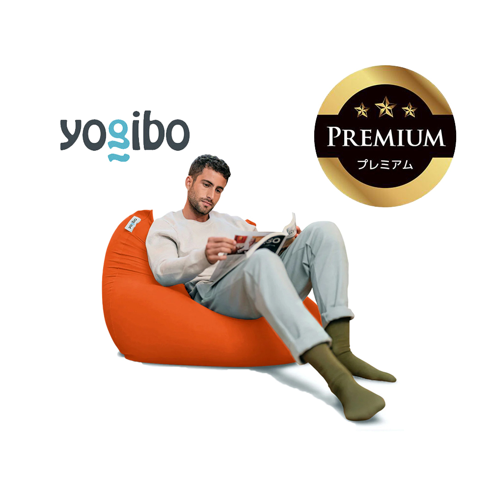 Yogibo Mini Premium（ヨギボー ミニ プレミアム）オレンジ【ビーズクッション ビーズ 座椅子 椅子 クッション ビーズソファー ビーズソファ 新生活 プレゼント インテリア 家具 ベッド ゲーム】
