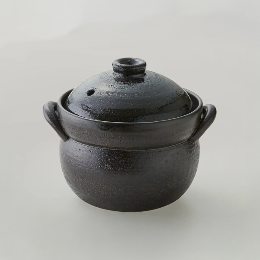 【萬古焼（ばんこやき）】ご飯鍋 ４合 （直火専用）