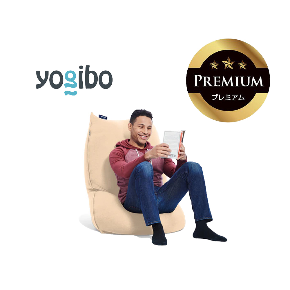 Yogibo Lite Premium（ヨギボー ライト プレミアム）クリームホワイト【ビーズクッション ビーズ 座椅子 椅子 クッション ビーズソファー ビーズソファ 新生活 プレゼント インテリア 家具 ベッド ゲーム】
