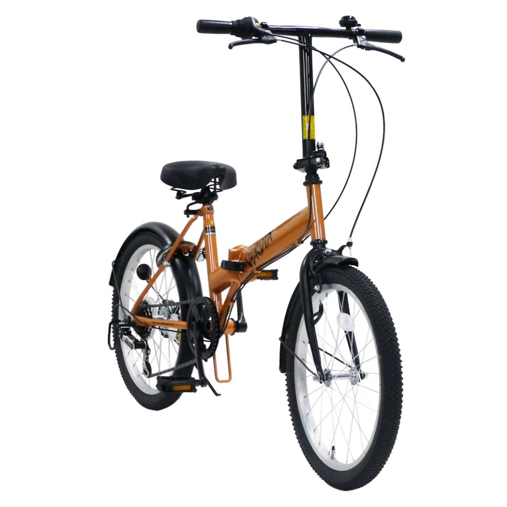 VERDIA 20インチ 折りたたみ自転車 Orange 送料無料 全国配送離島含│自転車 完成品 組み立て不要 通勤 通学 サイクリング 新生活 武田産業 三重県 四日市市 ふるさと納税