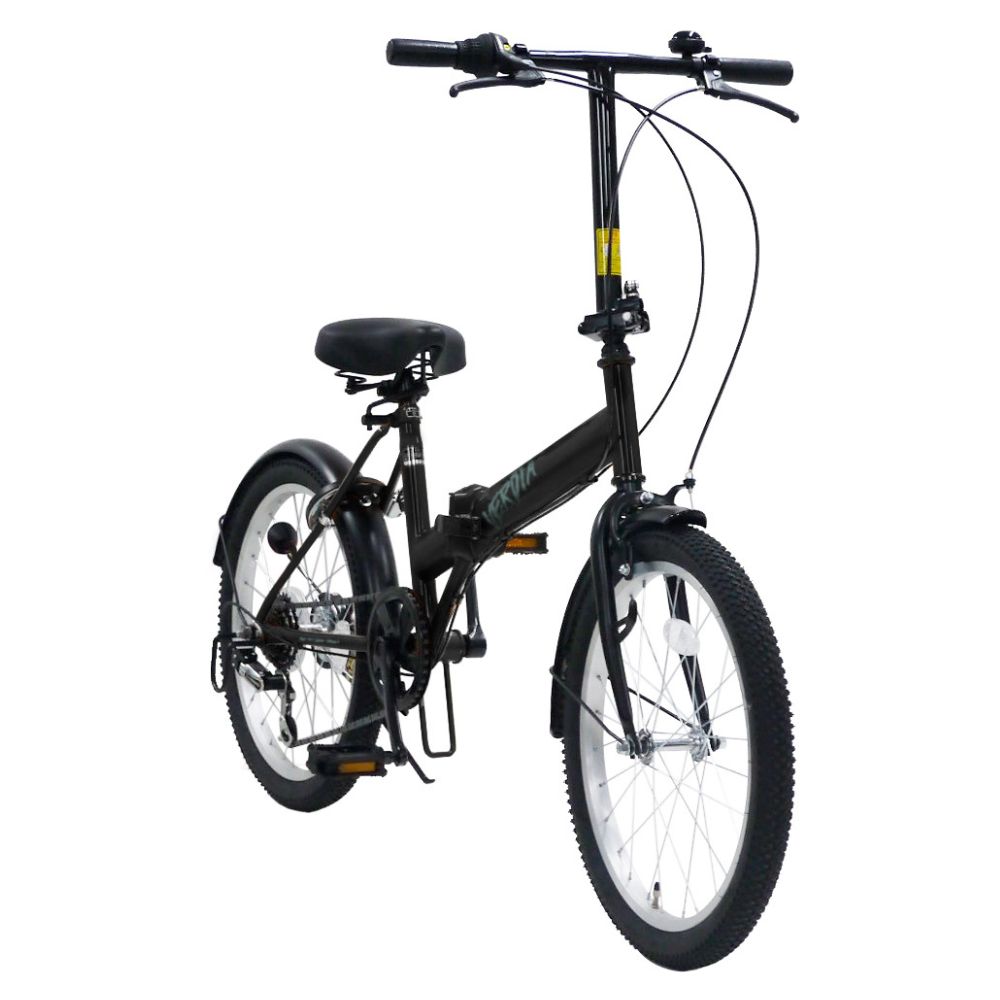 VERDIA 20インチ 折りたたみ自転車 Black 送料無料 全国配送離島含│自転車 完成品 組み立て不要 通勤 通学 サイクリング 新生活 武田産業 三重県 四日市市 ふるさと納税