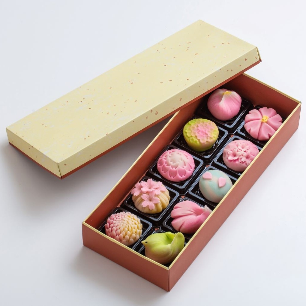 【スイーツ】ずーっと、眺めていたくなりますが、お早目にお召し上がりください。「夢菓子工房ことよ」季節の練り切り菓子 春篇10個