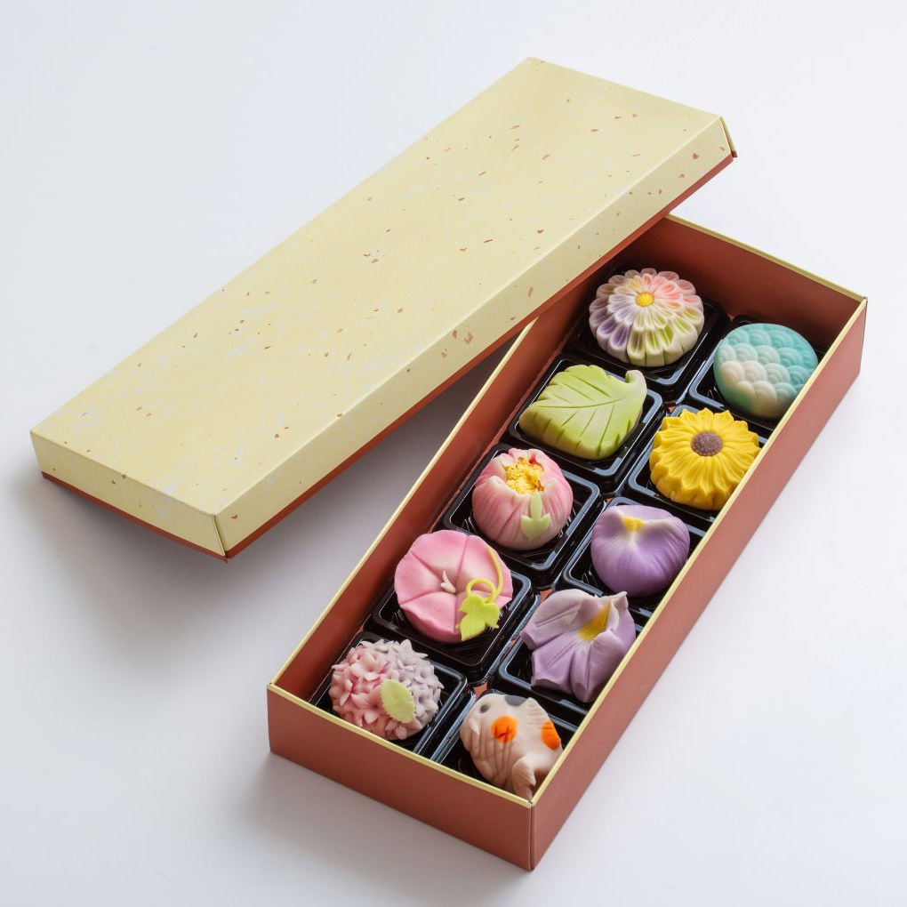 【スイーツ】ずーっと、眺めていたくなりますが、お早目にお召し上がりください。「夢菓子工房ことよ」季節の練り切り菓子 夏篇10個