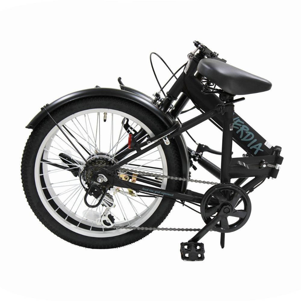VERDIA 20インチ 折りたたみ自転車 Black 送料無料 全国配送離島含│自転車 完成品 組み立て不要 通勤 通学 サイクリング 新生活 武田産業 三重県 四日市市 ふるさと納税