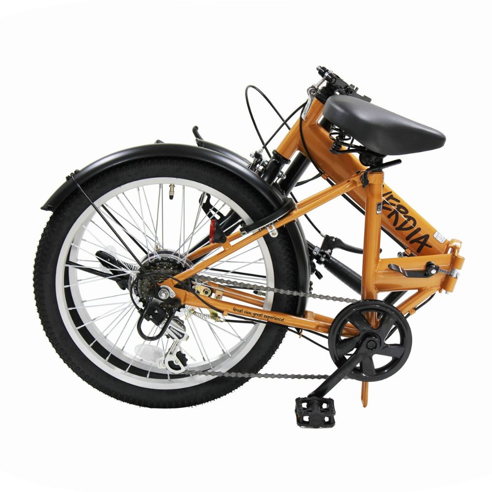 VERDIA 20インチ 折りたたみ自転車 Orange 送料無料 全国配送離島含│自転車 完成品 組み立て不要 通勤 通学 サイクリング 新生活 武田産業 三重県 四日市市 ふるさと納税