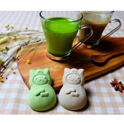 〈京の老舗〉ねこ忍茶かぷちーの 2箱セット(お湯やミルクをかけるとドロン)〈抹茶 ほうじ茶 宇治抹茶  ミルク カプチーノ ねこ 猫 ギフト 贈り物 飲料 猫の日 ねこの日 ネコの日 〉  56210196