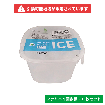 使いやすいサイズのICE　400g【ファミペイ回数券16枚セット】　引換可能エリア：近畿