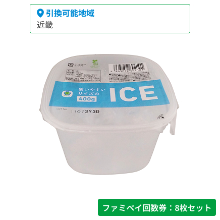 使いやすいサイズのICE　400g【ファミペイ回数券8枚セット】