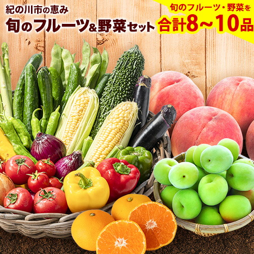 紀の川市の恵み 旬のフルーツ＆野菜セット 計8～10品《30日以内に出荷予定(土日祝除く)》