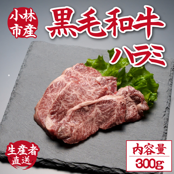 【自社農場和牛】メス指定黒毛和牛ハラミ　300g（国産 黒毛和牛 牛肉 ハラミ 焼肉 BBQ 冷凍 送料無料）