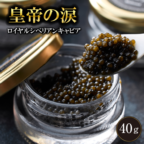 【純国産キャビア】ロイヤルシベリアンキャビア 40g 皇帝の涙 国産 チョウザメ 魚卵 宮崎県