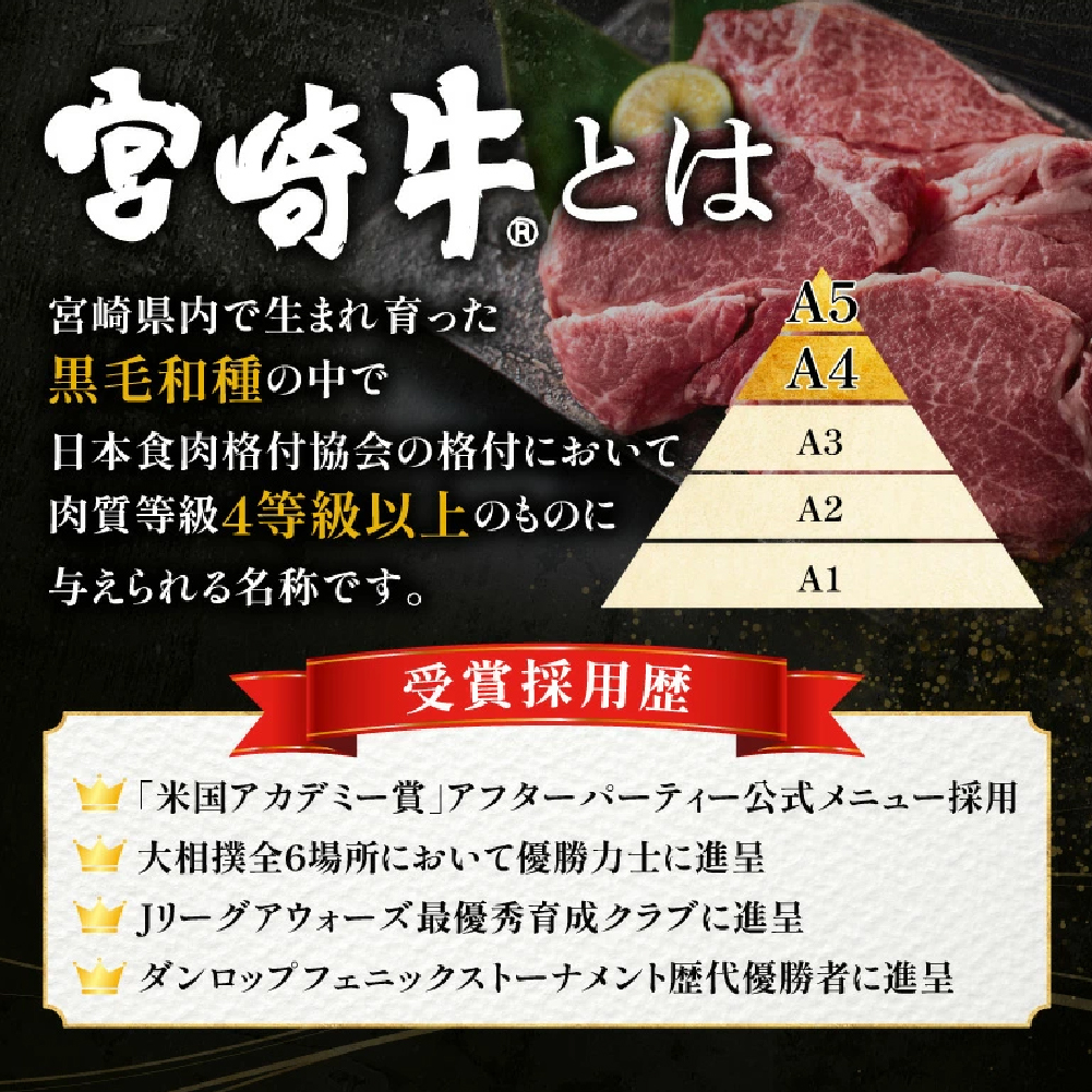 A4等級以上 宮崎牛赤身スライス 1.6kg（400g×4） 内閣総理大臣賞 牛肉 和牛 黒毛和牛 ブランド牛 宮崎牛 和牛 国産 スライス 赤身 モモ A4 A5