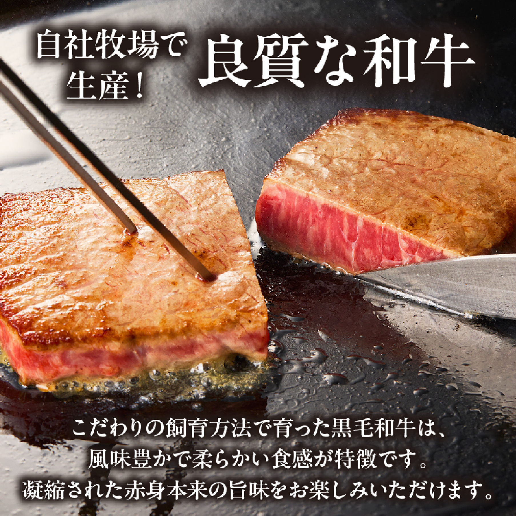 【自社牧場和牛】小林市産 黒毛和牛 赤身ステーキ 200g×2枚（牛肉 国産牛 黒毛和牛 和牛 赤身 ステーキ お肉 宮崎県）
