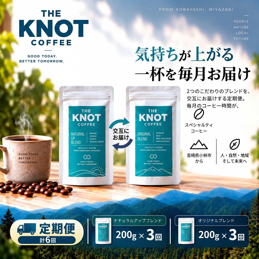 【定期便6回】霧島連山自家焙煎珈琲豆（粉） 200g×6回（コーヒー コーヒー豆 コーヒー粉）