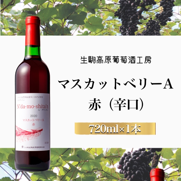 【高原のフレッシュワイン】マスカットベリーA（赤・辛口）国産 宮崎 ワイン 赤 お酒 酒 アルコール ブドウ ぶどう 赤ワイン