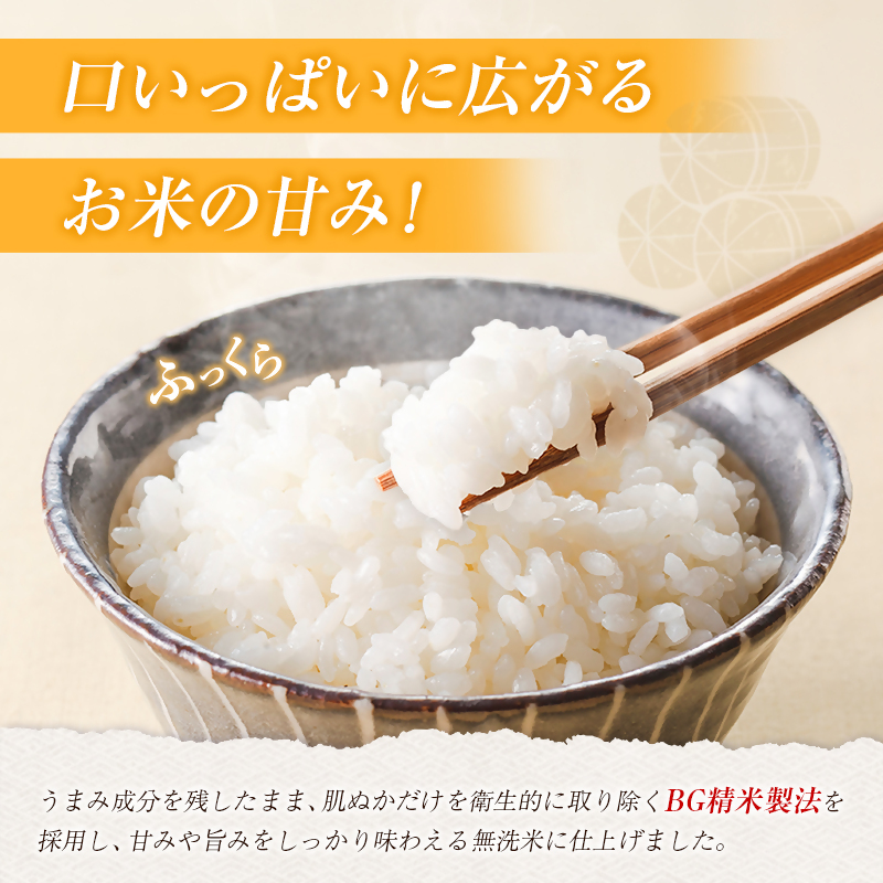 【3ヶ月定期便】無洗米コシヒカリ 5kg×3ヶ月 合計15kg＜18-56a＞