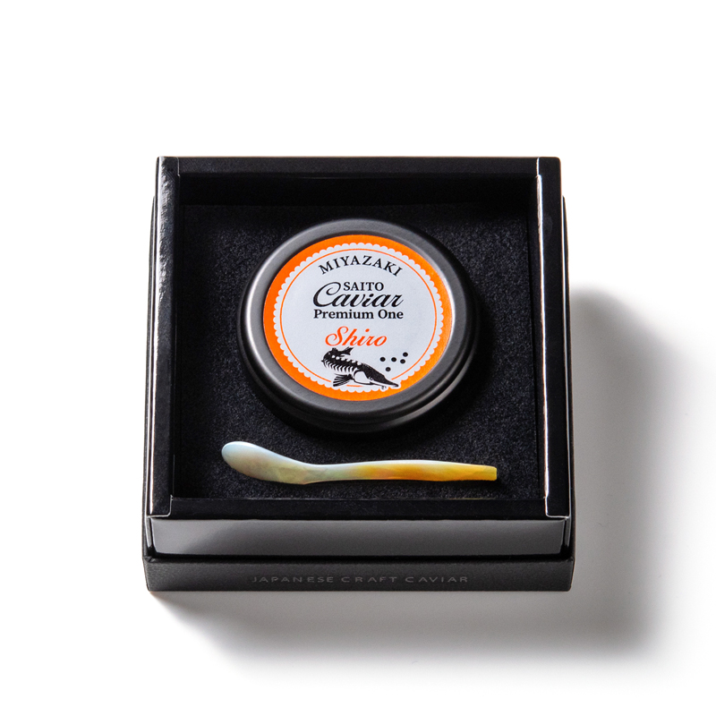 SAITO CAVIAR PREMIUM ONE SHIRO 20g キャビア 西都市オリジナル＜25-16a＞