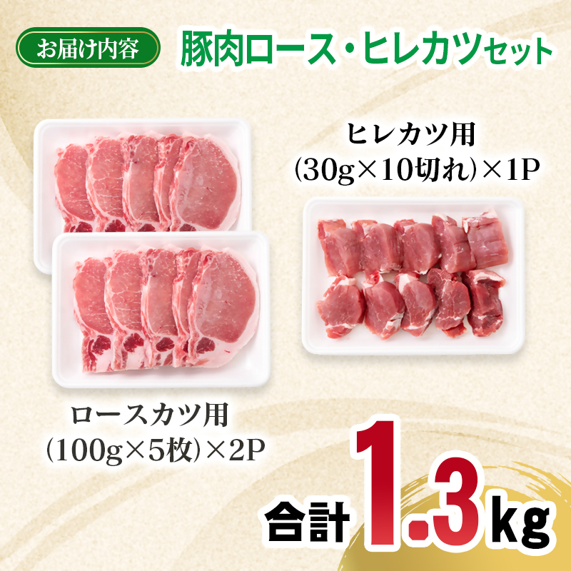 宮崎県産豚肉 ロース・ヒレカツセット 合計20枚 国産豚肉 とんかつ トンカツ トンテキ ポークステーキ＜70-19a＞