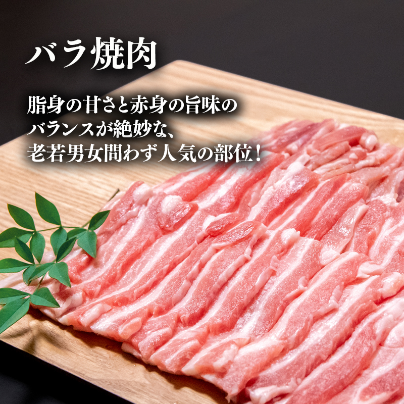 宮崎県産豚肉4種セット 合計 3.7kg  焼肉 スライス とんかつ 小間切れ＜40-1a＞