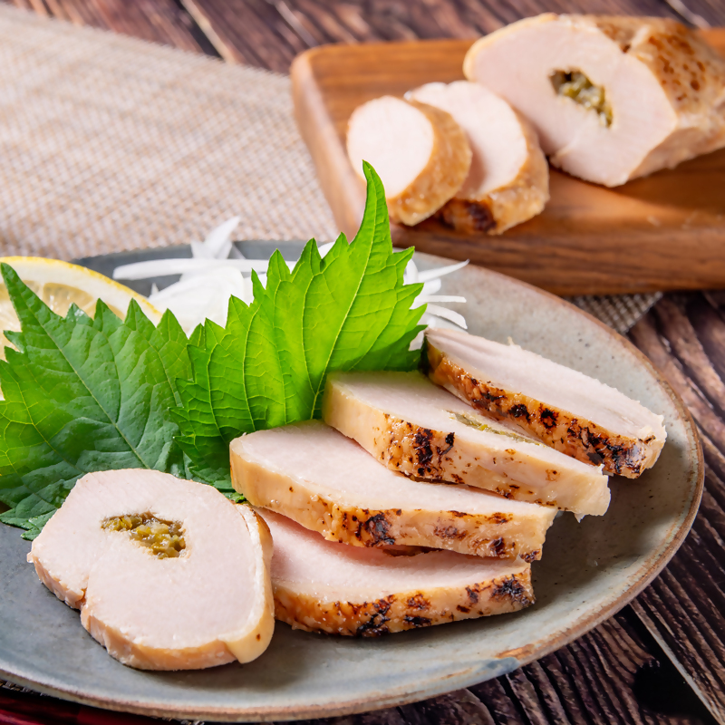 鶏の炭火焼、ゆずこしょう、鶏ぼこ、スイートコーンドレッシング　西都市バラエティセット ＜ 35-6a＞