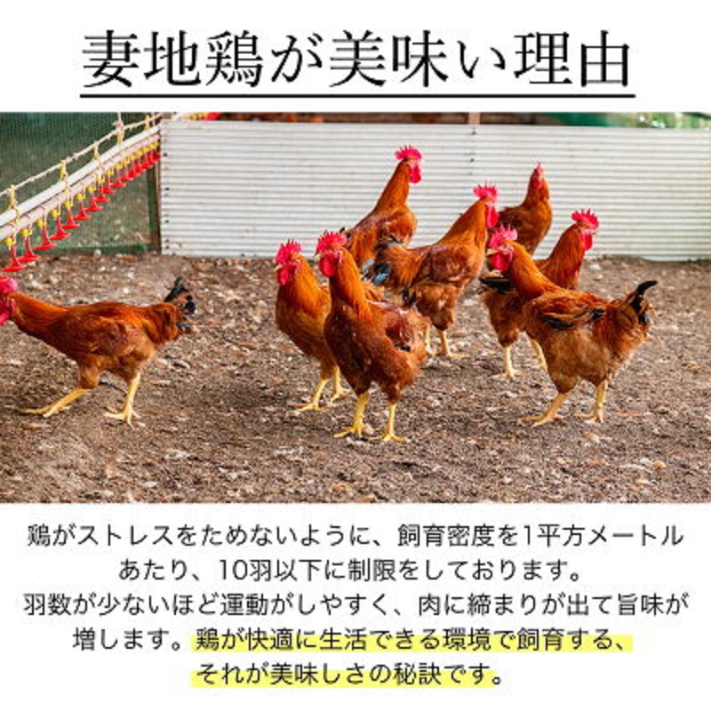 ブランド地鶏 妻地鶏 むね肉カット 小分け 150g×16 合計2.4kg  真空パック＜8-19a＞