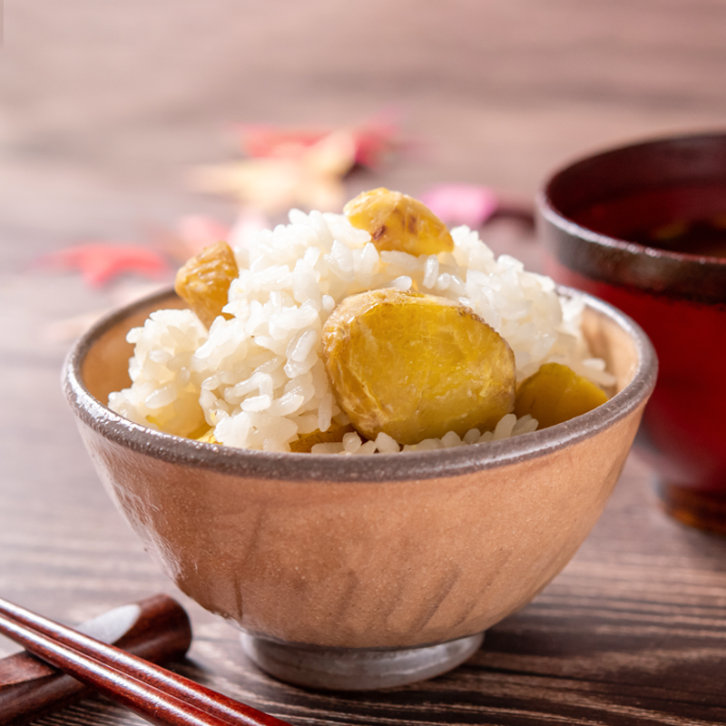 秋の味覚！国産和栗の栗ごはんの素 3合用×2パックくり 栗  国産【先行予約】＜49-11a＞