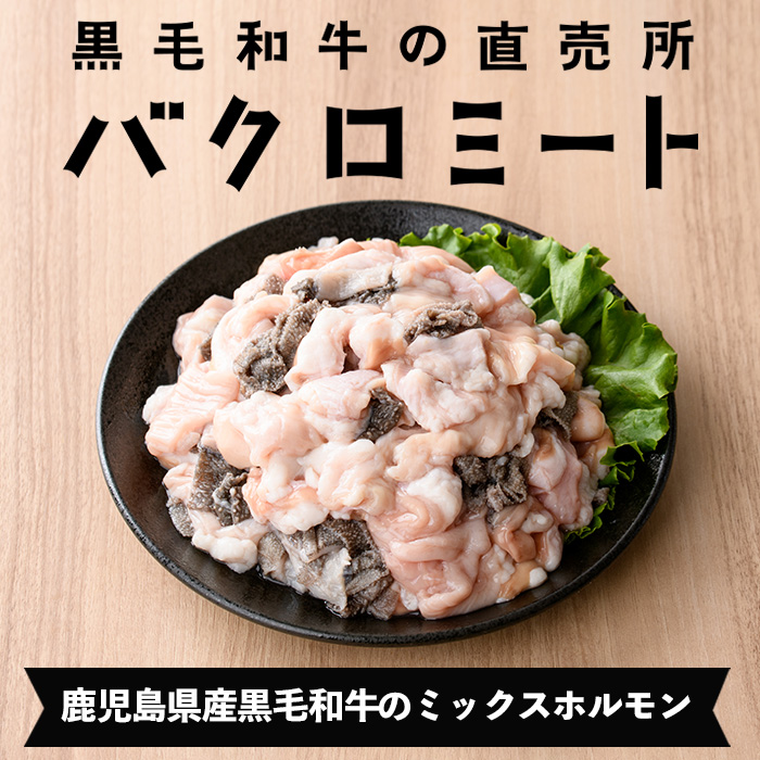 ≪数量限定≫黒毛和牛ミックスホルモン(計800g・400g×2P) 牛肉 焼き肉 ホルモン炒め モツ もつ 内臓 国産 九州 肉 和牛 牛 贈答品 ギフト【バクロ】【01-030-04】