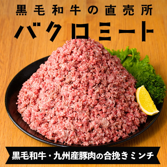 ＜2026年お中元ギフト＞黒毛和牛・ 九州産豚使用 合挽きミンチ(300g×4P・計1.2kg)！国産 九州産 和牛 牛肉 豚肉 合挽 合びき ミンチ肉 ひき肉 挽肉 挽き肉 ハンバーグ ミートボール 食品 肉類 冷凍 小分け【バクロ】【00-030-18-R8OC】