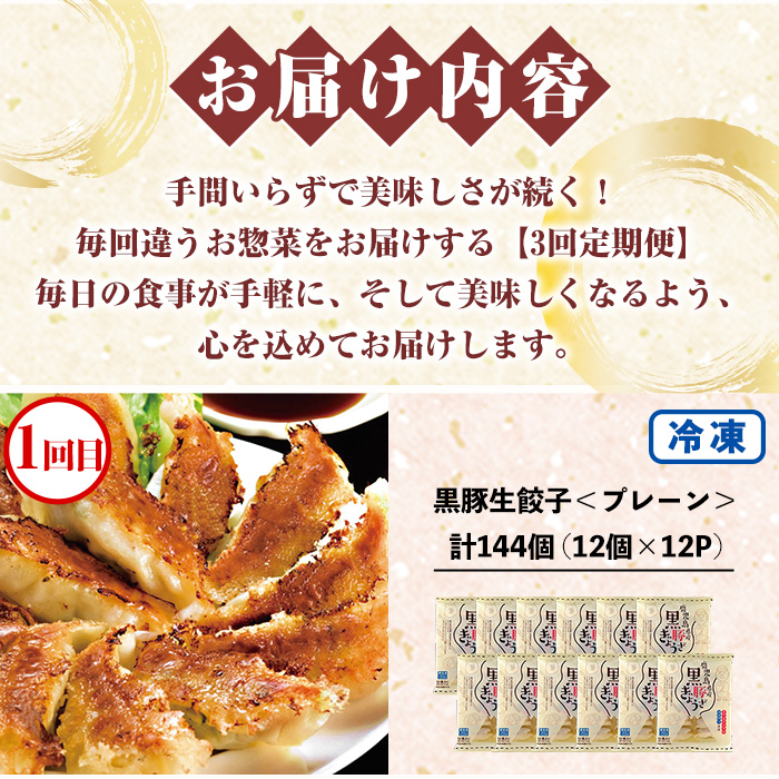 ＼新登場／＜定期便・全3回(毎月)＞鹿児島協同食品バラエティー定期便 国産 鹿児島 豚肉 加工品 惣菜 おかず 弁当 定期便 バラエティ 角煮 メンチカツ 餃子 時短 手軽 簡単 冷凍 常温【鹿児島協同食品】【00-008-32-TK】