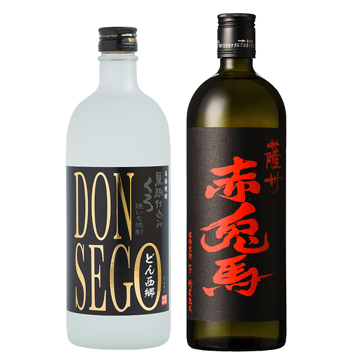 鹿児島本格芋焼酎！「DONSEGO」「赤兎馬」(720ml×各1本)セット せきとば 鹿児島 鹿児島特産 酒 お酒 アルコール 焼酎 お湯割り 水割り 炭酸割り ロック 晩酌 常温【夢酒店】【00-026-06】