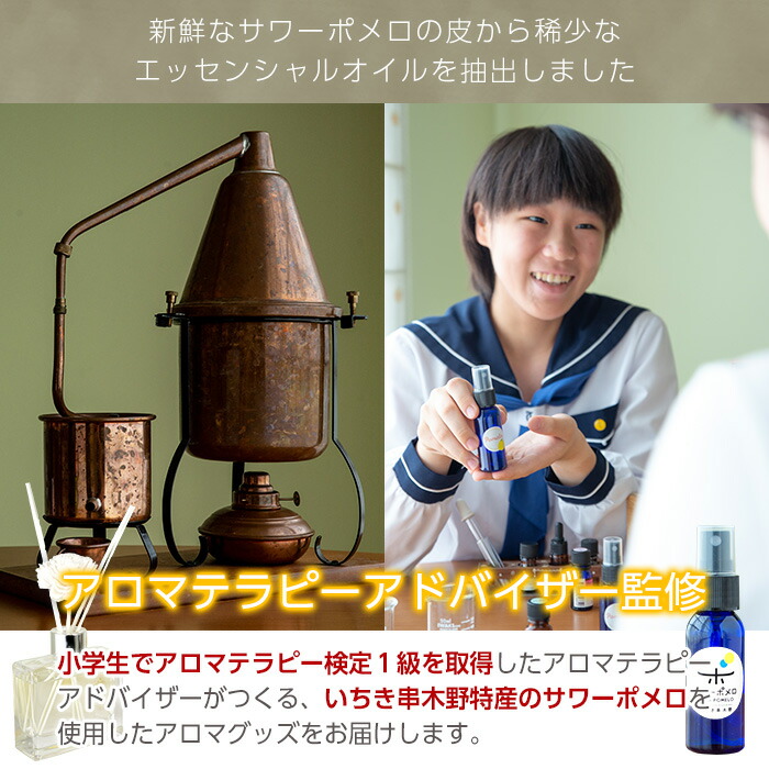 《数量限定》ポメロブレンドルームフレグランス(3本・各30ml)アロマテラピーアドバイザー監修！1本ずつ個包装してお届け！ギフトやご贈答にも ルシエルフュゼ【LeCiel+b2-cafe】【00-090-03】