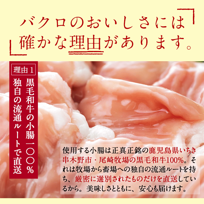 【厳選！】鹿児島県産黒毛和牛 丸腸 (計700g) 冷凍 まるちょう ホルモン もつ鍋 焼肉 牛肉 肉 もつ モツ 内臓 国産牛 モツ鍋 もつなべ 九州 国産 ギフト 黒毛和牛【バクロ】【00-030-12】