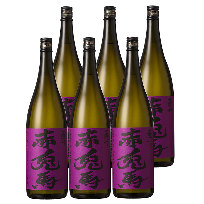 鹿児島本格芋焼酎！「紫の赤兎馬」(1.8L×6本) 紫赤兎馬 せきとば 鹿児島 鹿児島特産 酒 お酒 アルコール 焼酎 お湯割り 水割り 炭酸割り ロック 晩酌 常温【夢酒店】【00-026-16】